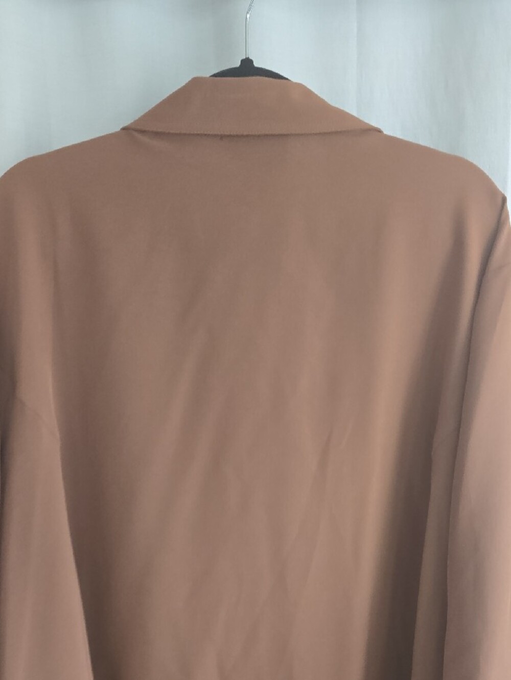 Maggie Barnes Caramel Brown Collared Button Shirt - Picture 12 of 14